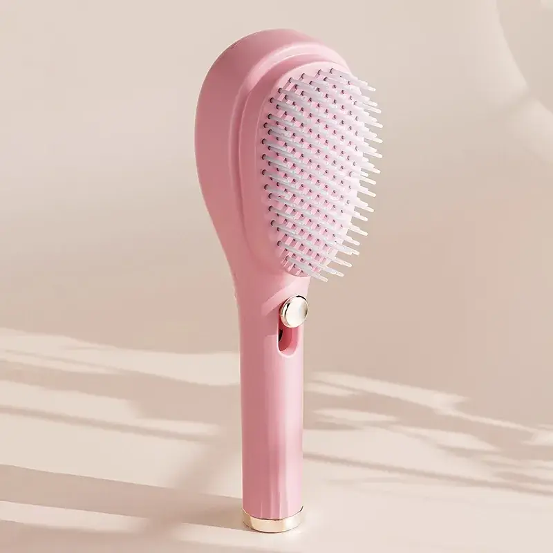 Pink Energy Hair Brush Oil Removal Anti-Dandruff