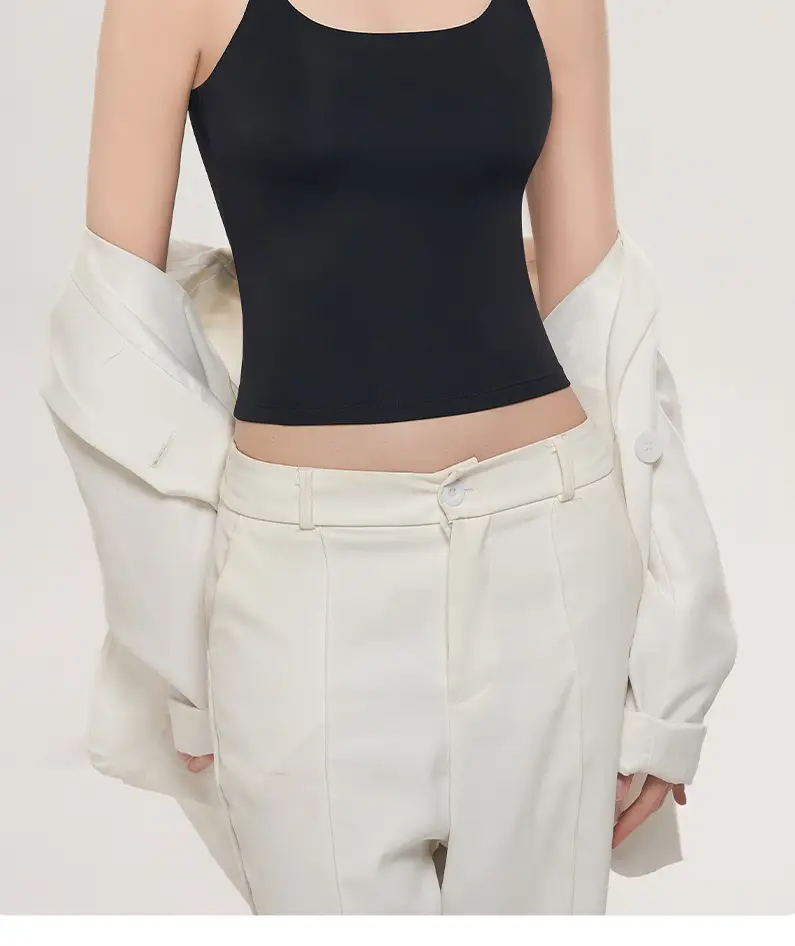 Women's Elastic Camisole Top with Chest Pad & Back Support — feature 20