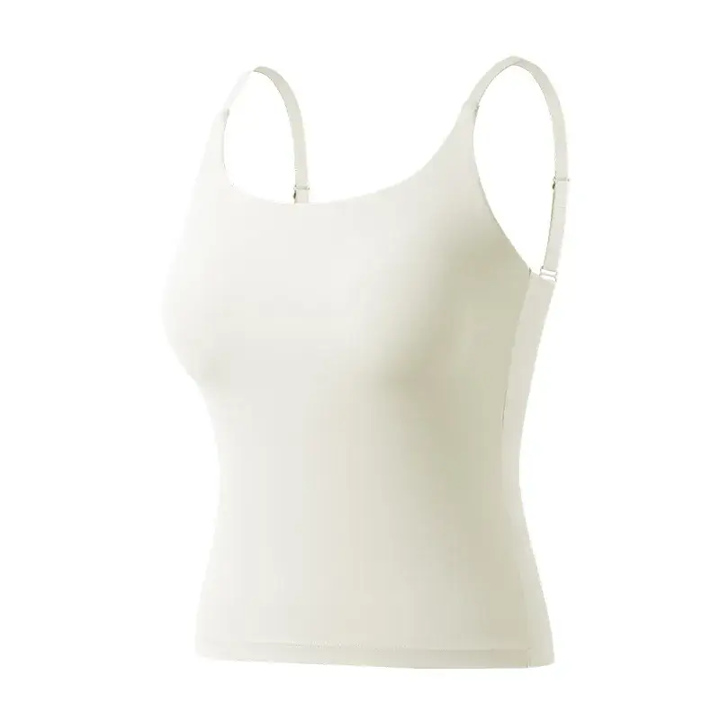 Women's Elastic Camisole Top with Chest Pad & Back Support - Image 2