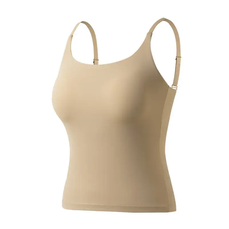 Women's Elastic Camisole Top with Chest Pad & Back Support - Image 4