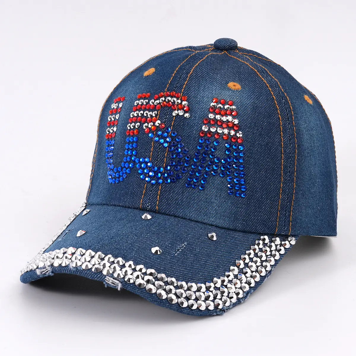 Cross-Border Embroidered Baseball Cap with Star & Letter Design - Image 3