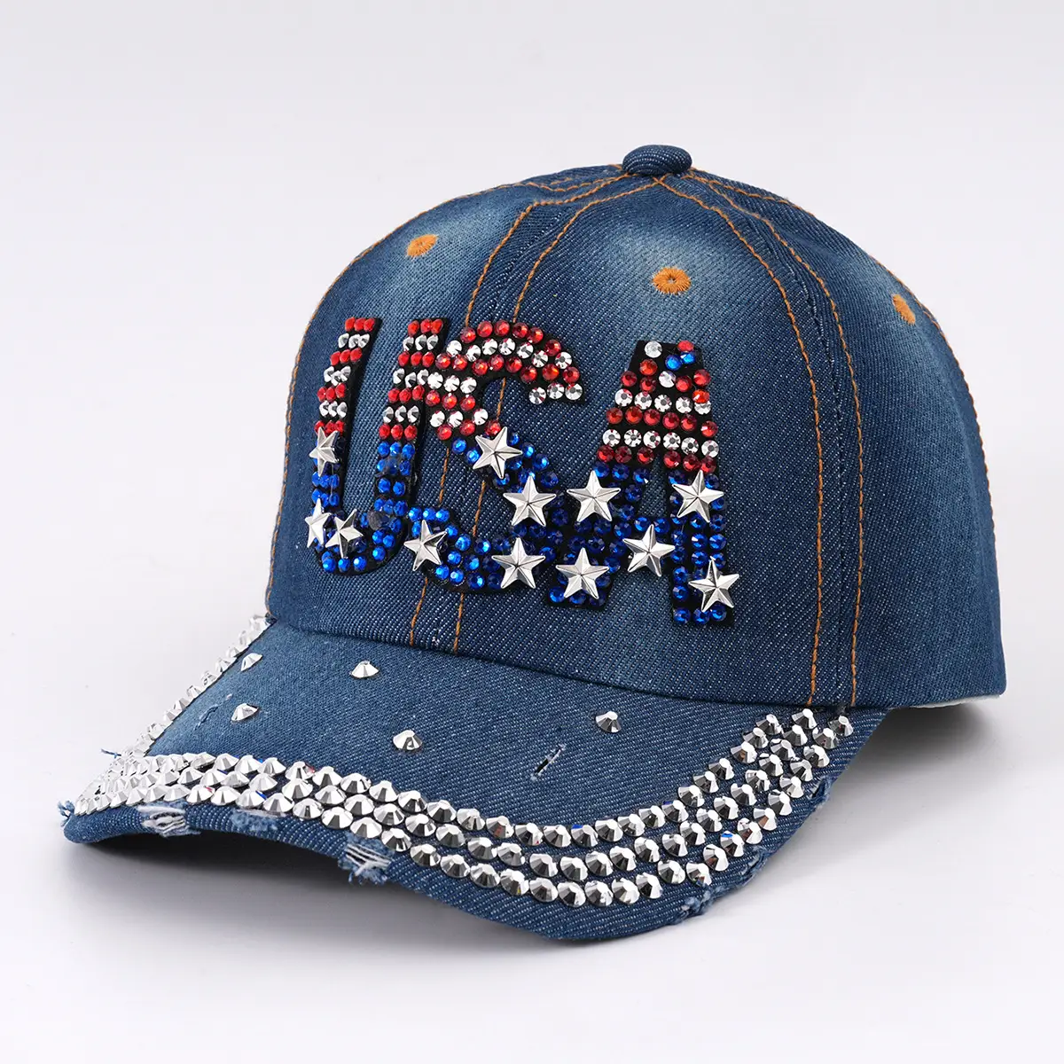 Cross-Border Embroidered Baseball Cap with Star & Letter Design — feature 5