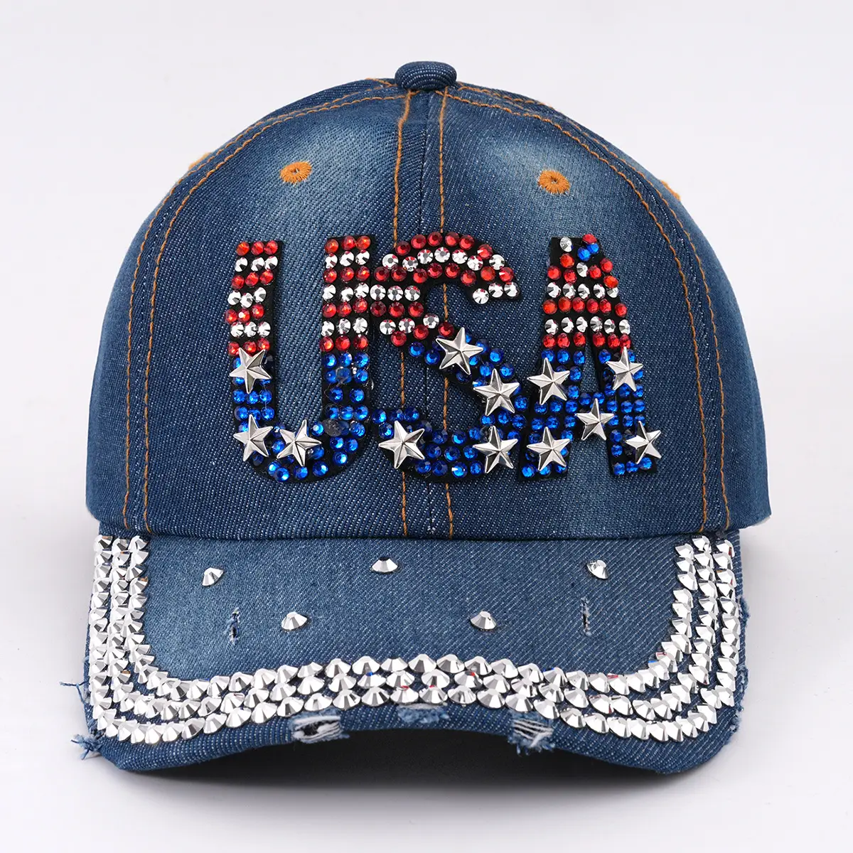 Cross-Border Embroidered Baseball Cap with Star & Letter Design — feature 6