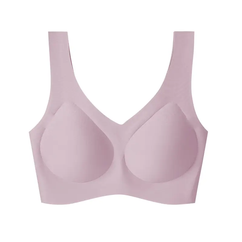Seamless Underwear, Summer Thin Style, Push-Up, No Underwire, Anti-Sagging, Sports Back-Beautifying Bra with Chest Pads for Young Girls