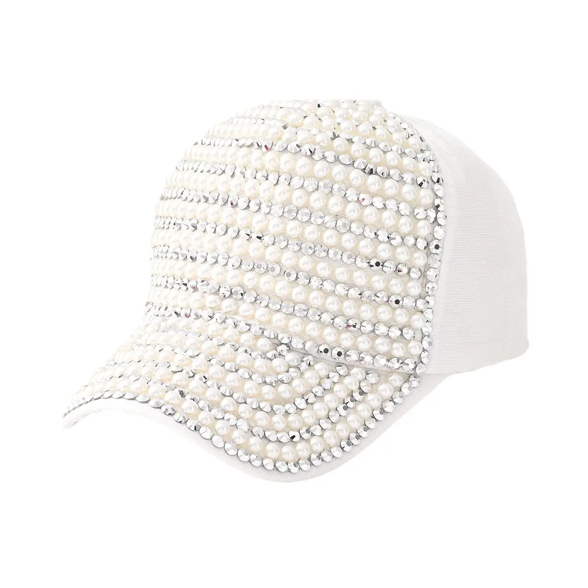 Pearl Beaded Baseball Cap Set for Women - Image 6