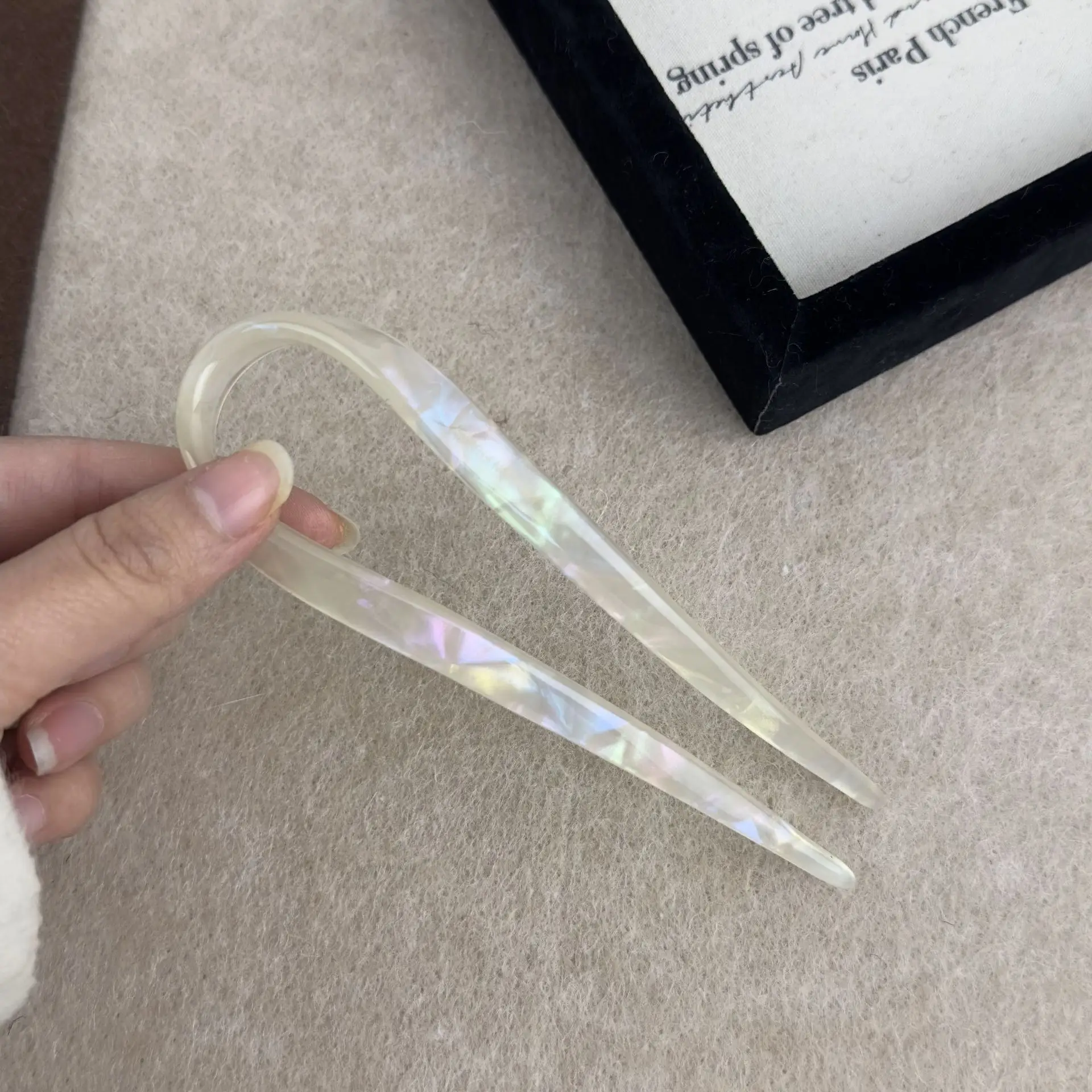 U-Shaped Acetate Hairpin for Women High-Grade Daily Commute — feature 5