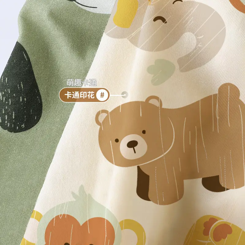 2025 Baby T-Shirt Bear Print Summer Boys Girls - Image 4
