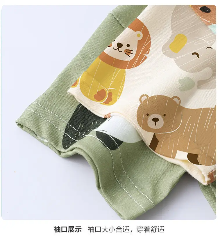 2025 Baby T-Shirt Bear Print Summer Boys Girls — feature 10