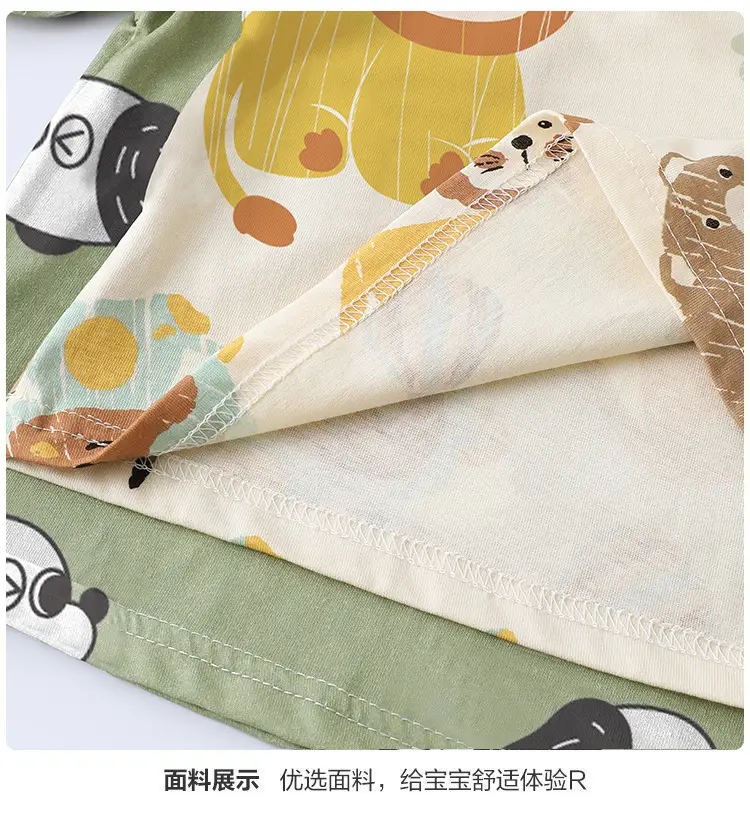 2025 Baby T-Shirt Bear Print Summer Boys Girls — feature 12