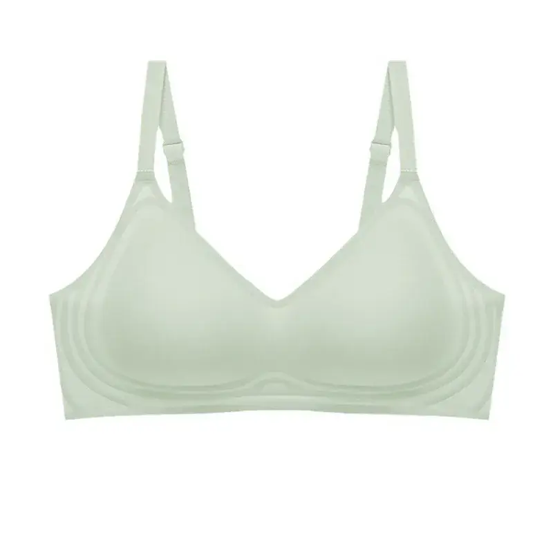 Women's Push Up Seamless Underwear Summer Thin Cup Glossy