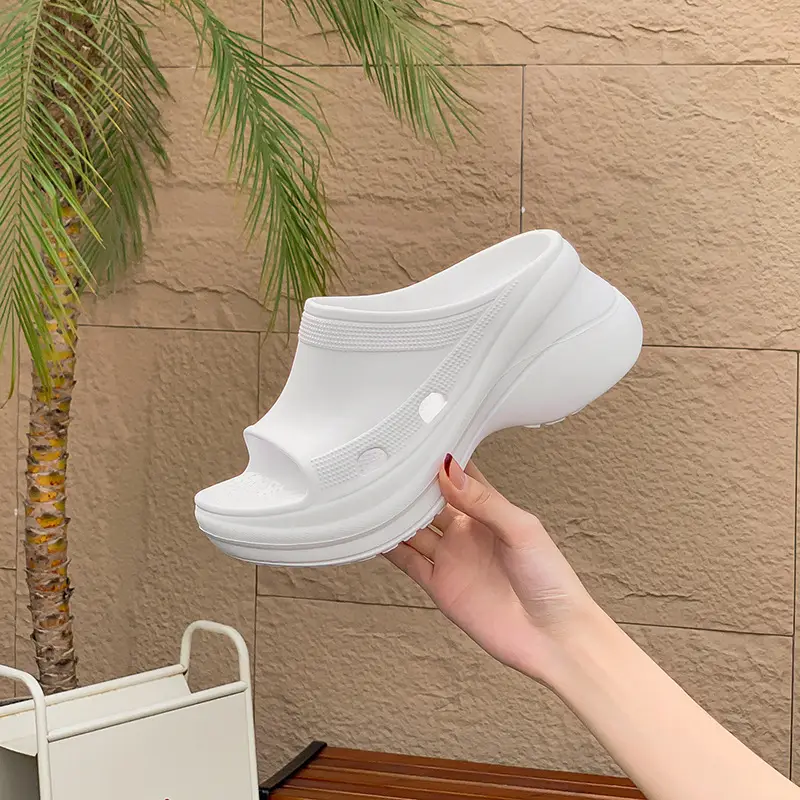 Women's Thick-Soled Slippers, Trendy Eva Soft-Soled Wedge Sandals for Outdoor Wear, Paris-Style Slippers Specially Designed for Ins Fashion - Image 6