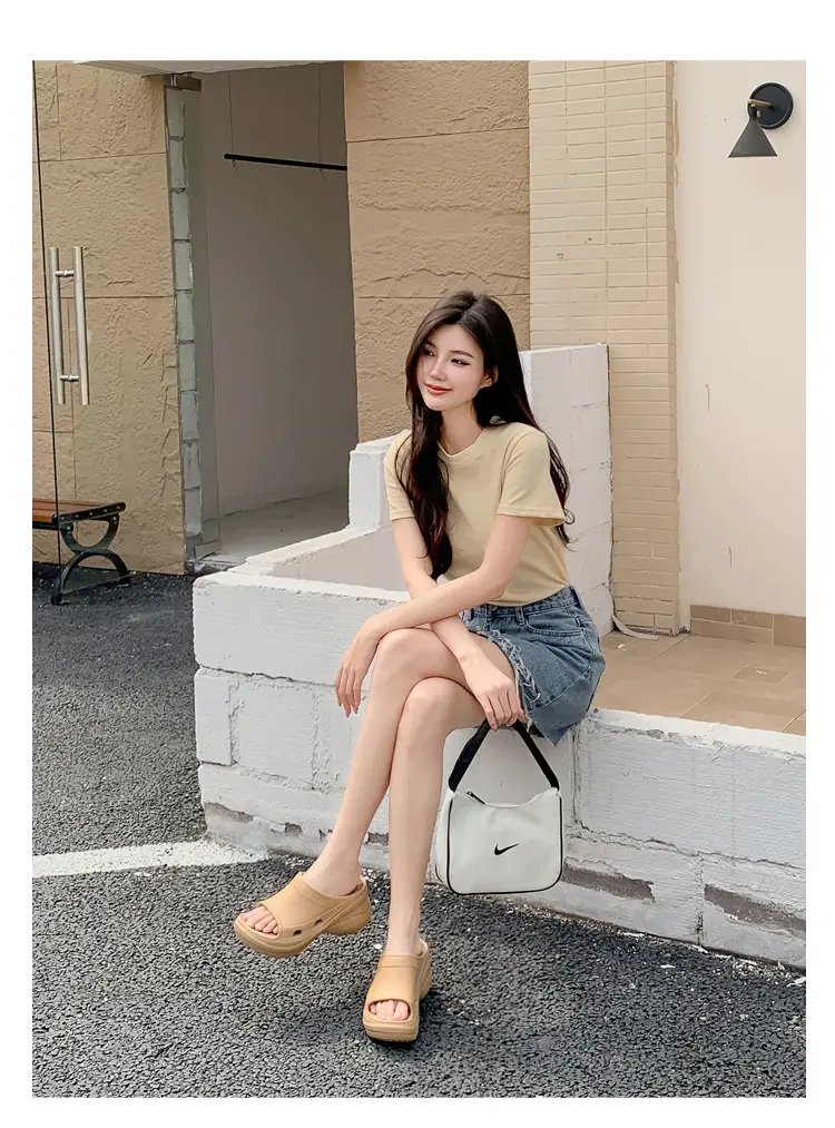Women's Thick-Soled Slippers, Trendy Eva Soft-Soled Wedge Sandals for Outdoor Wear, Paris-Style Slippers Specially Designed for Ins Fashion — feature 25