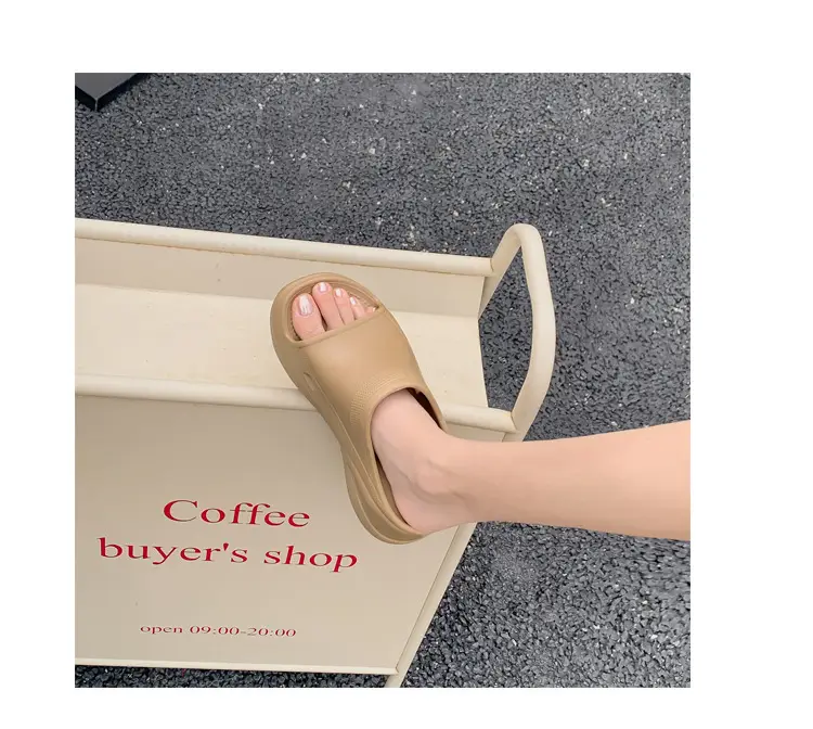 Women's Thick-Soled Slippers, Trendy Eva Soft-Soled Wedge Sandals for Outdoor Wear, Paris-Style Slippers Specially Designed for Ins Fashion — feature 28