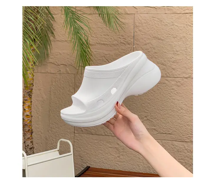 Women's Thick-Soled Slippers, Trendy Eva Soft-Soled Wedge Sandals for Outdoor Wear, Paris-Style Slippers Specially Designed for Ins Fashion — feature 30