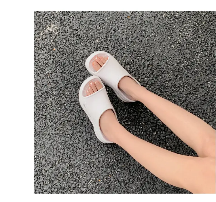 Women's Thick-Soled Slippers, Trendy Eva Soft-Soled Wedge Sandals for Outdoor Wear, Paris-Style Slippers Specially Designed for Ins Fashion — feature 33