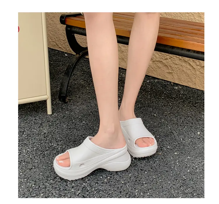 Women's Thick-Soled Slippers, Trendy Eva Soft-Soled Wedge Sandals for Outdoor Wear, Paris-Style Slippers Specially Designed for Ins Fashion — feature 37