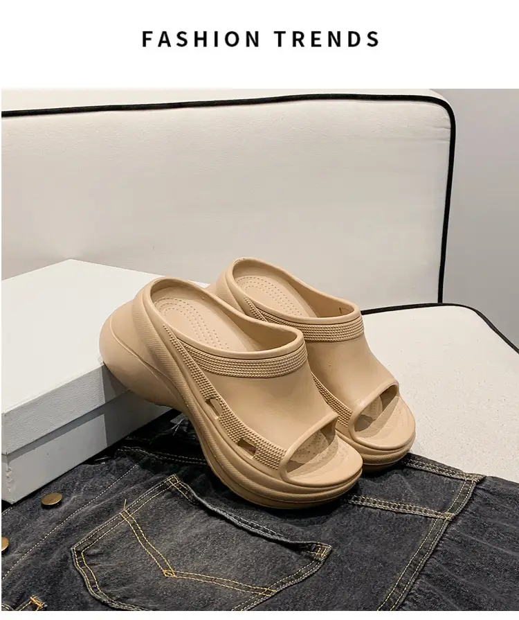 Women's Thick-Soled Slippers, Trendy Eva Soft-Soled Wedge Sandals for Outdoor Wear, Paris-Style Slippers Specially Designed for Ins Fashion — feature 41