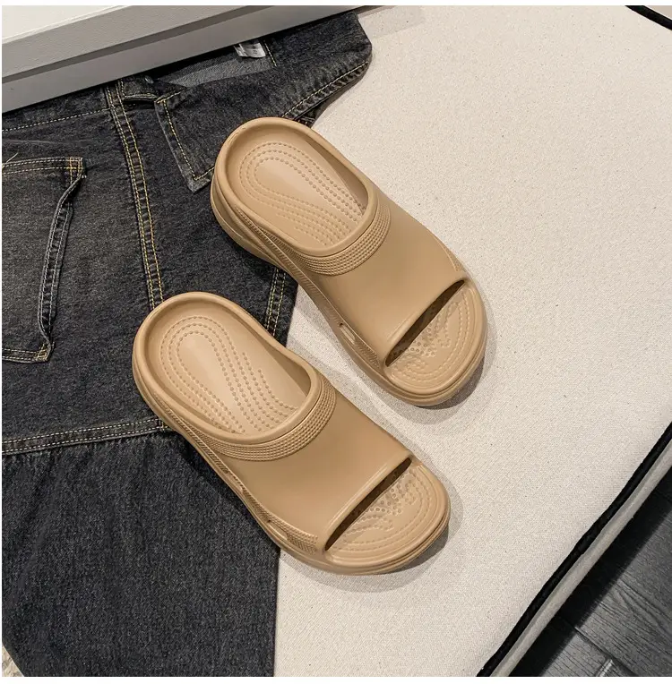 Women's Thick-Soled Slippers, Trendy Eva Soft-Soled Wedge Sandals for Outdoor Wear, Paris-Style Slippers Specially Designed for Ins Fashion — feature 43