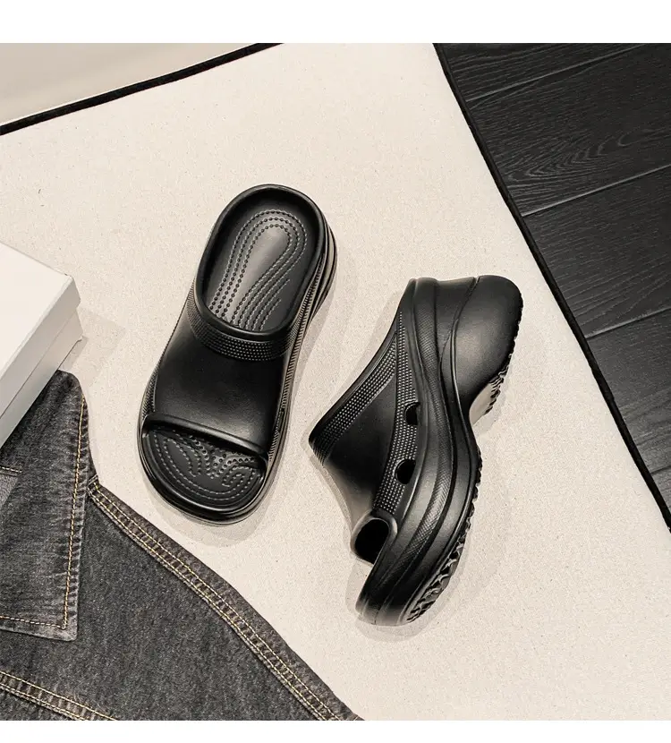 Women's Thick-Soled Slippers, Trendy Eva Soft-Soled Wedge Sandals for Outdoor Wear, Paris-Style Slippers Specially Designed for Ins Fashion — feature 44