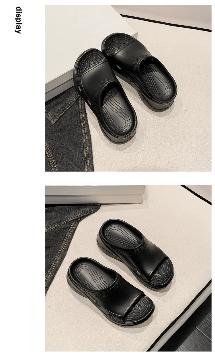 Women's Thick-Soled Slippers, Trendy Eva Soft-Soled Wedge Sandals for Outdoor Wear, Paris-Style Slippers Specially Designed for Ins Fashion — feature 46