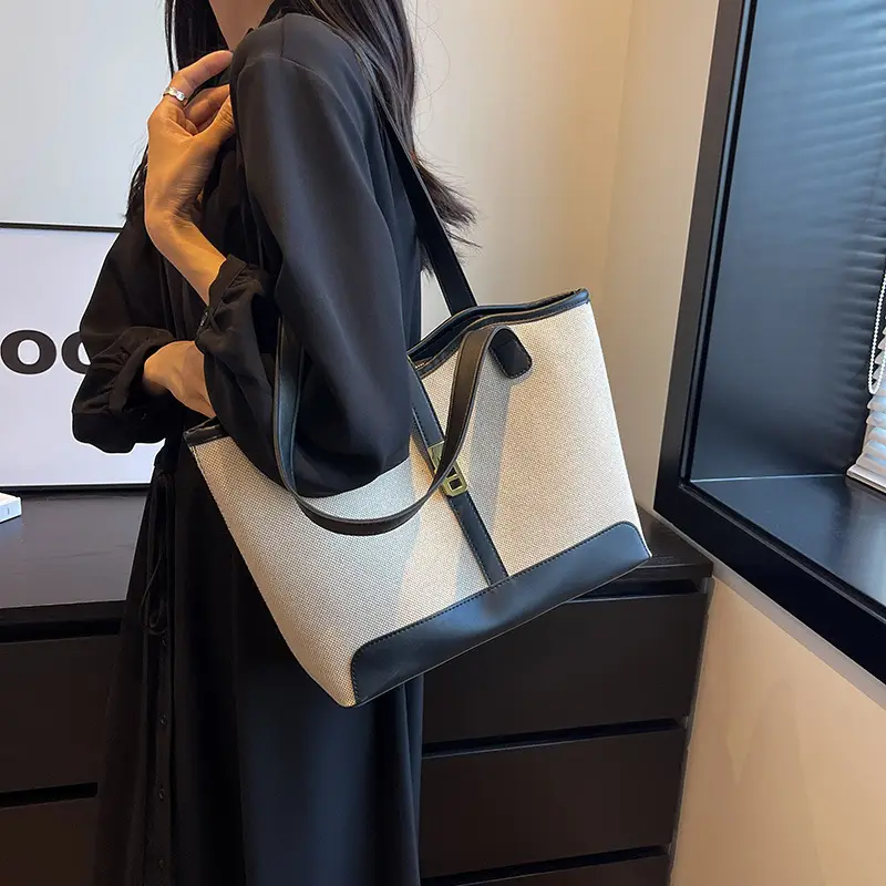 Women Canvas Shoulder Bag 2023 New Arrival Large Capacity - Image 4