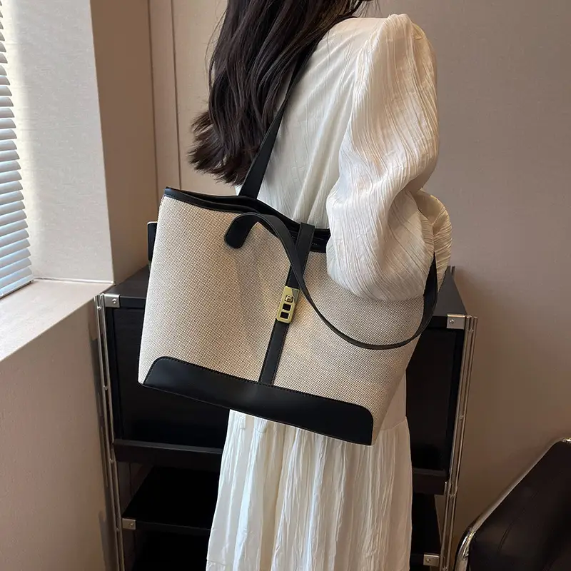 Women Canvas Shoulder Bag 2023 New Arrival Large Capacity - Image 5