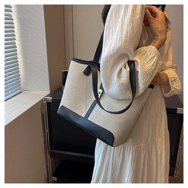 Women Canvas Shoulder Bag 2023 New Arrival Large Capacity — feature 11