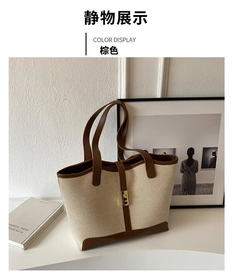 Women Canvas Shoulder Bag 2023 New Arrival Large Capacity — feature 19
