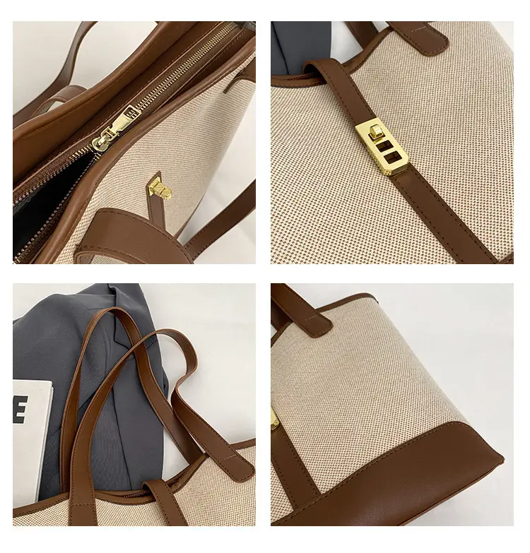 Women Canvas Shoulder Bag 2023 New Arrival Large Capacity — feature 8