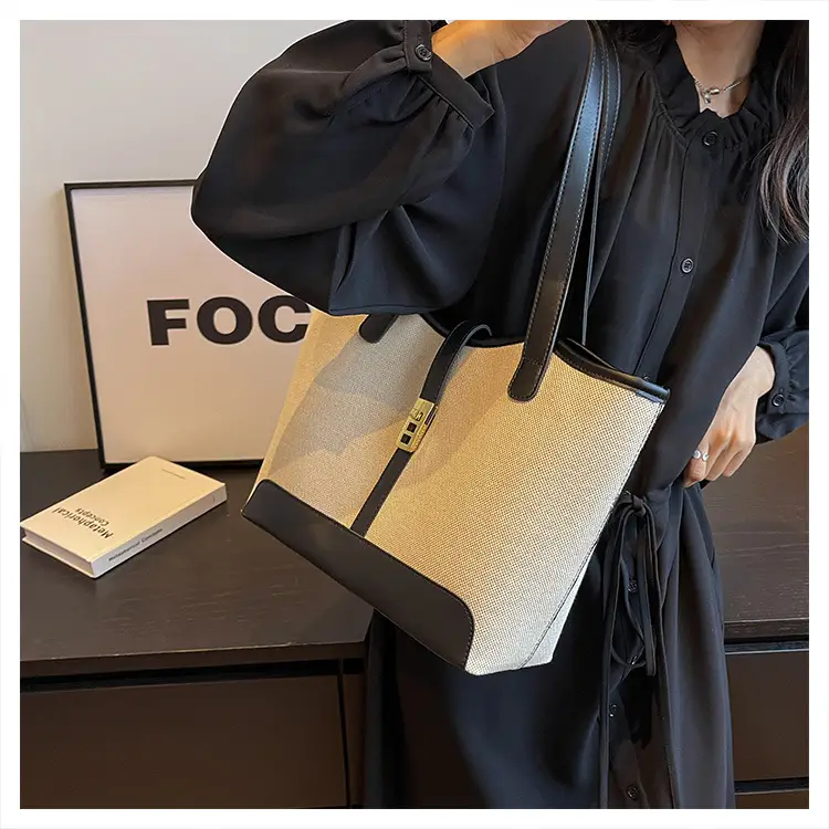 Women Canvas Shoulder Bag 2023 New Arrival Large Capacity — feature 9