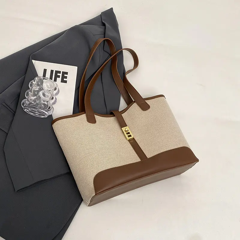 Women Canvas Shoulder Bag 2023 New Arrival Large Capacity - Image 2