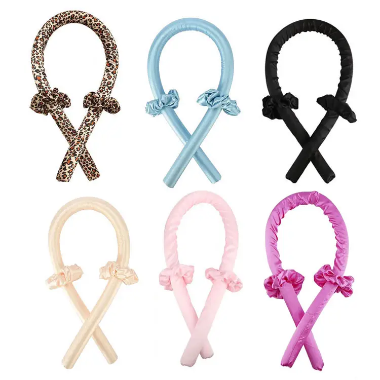 Pink Non-Hot Hair Curling Foam Ring for Women — feature 2