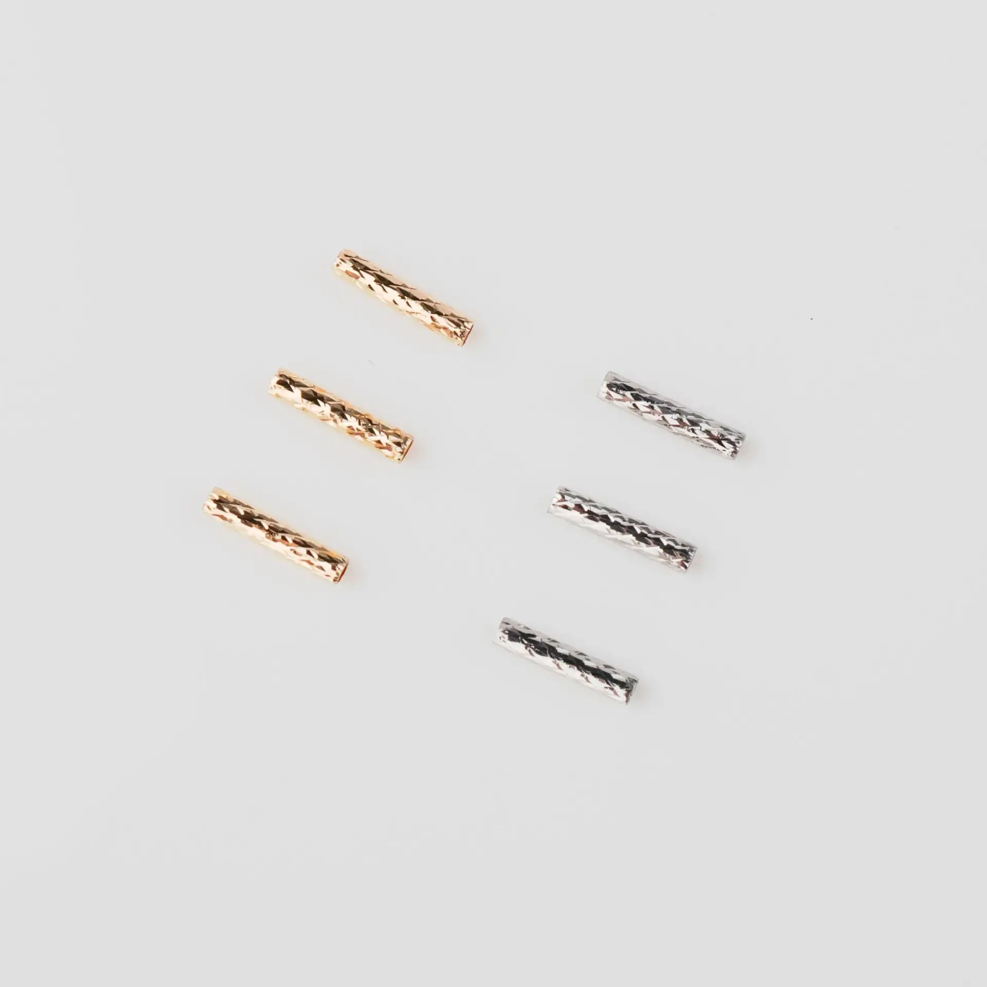 18K Gold Tube DIY Handmade Accessories Horizontal Tube Gold Wire Tube Turned Straight Tube Connecting Tube Au750 - Image 6