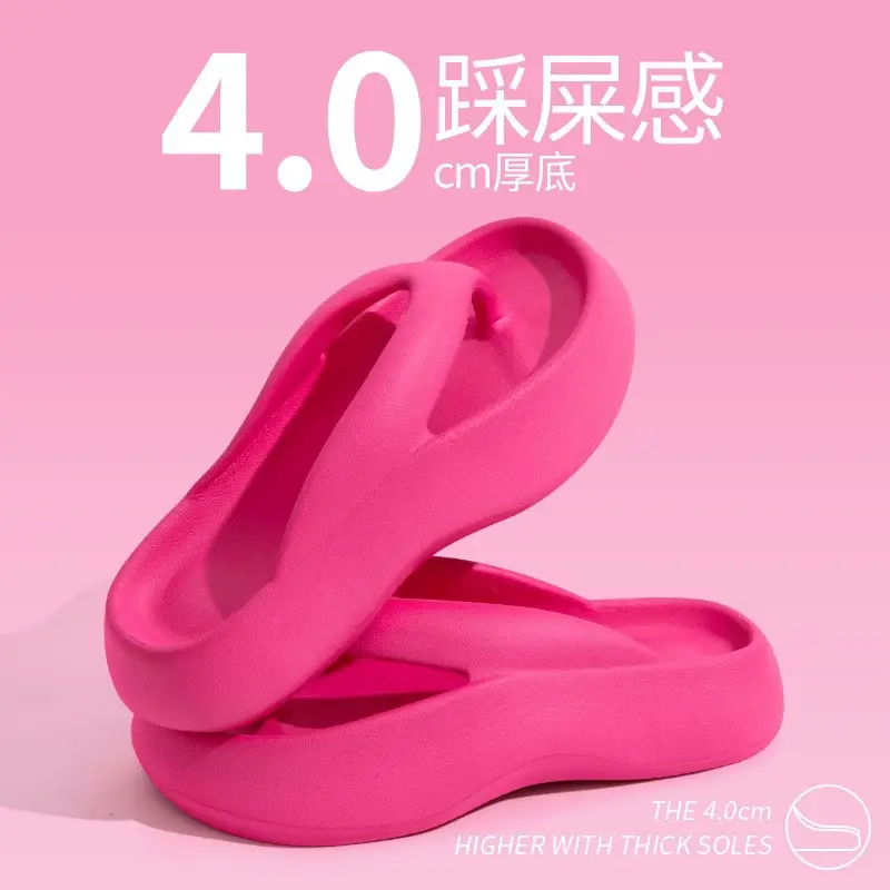 Women's thick-soled flip-flops for summer, 2024 new non-slip beach sandals for summer - Image 2