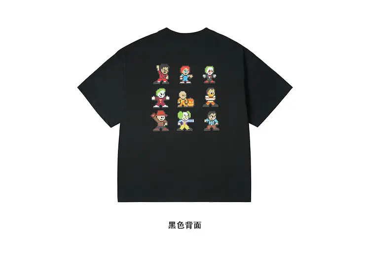 Kids White T-Shirt Short Sleeve Loose Western Style — feature 30