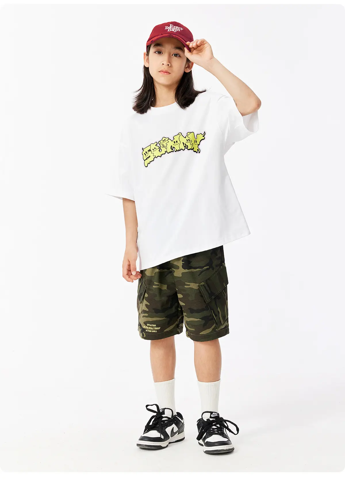 Purple Graphic T-Shirt for Girls Boys Summer Wear — feature 22