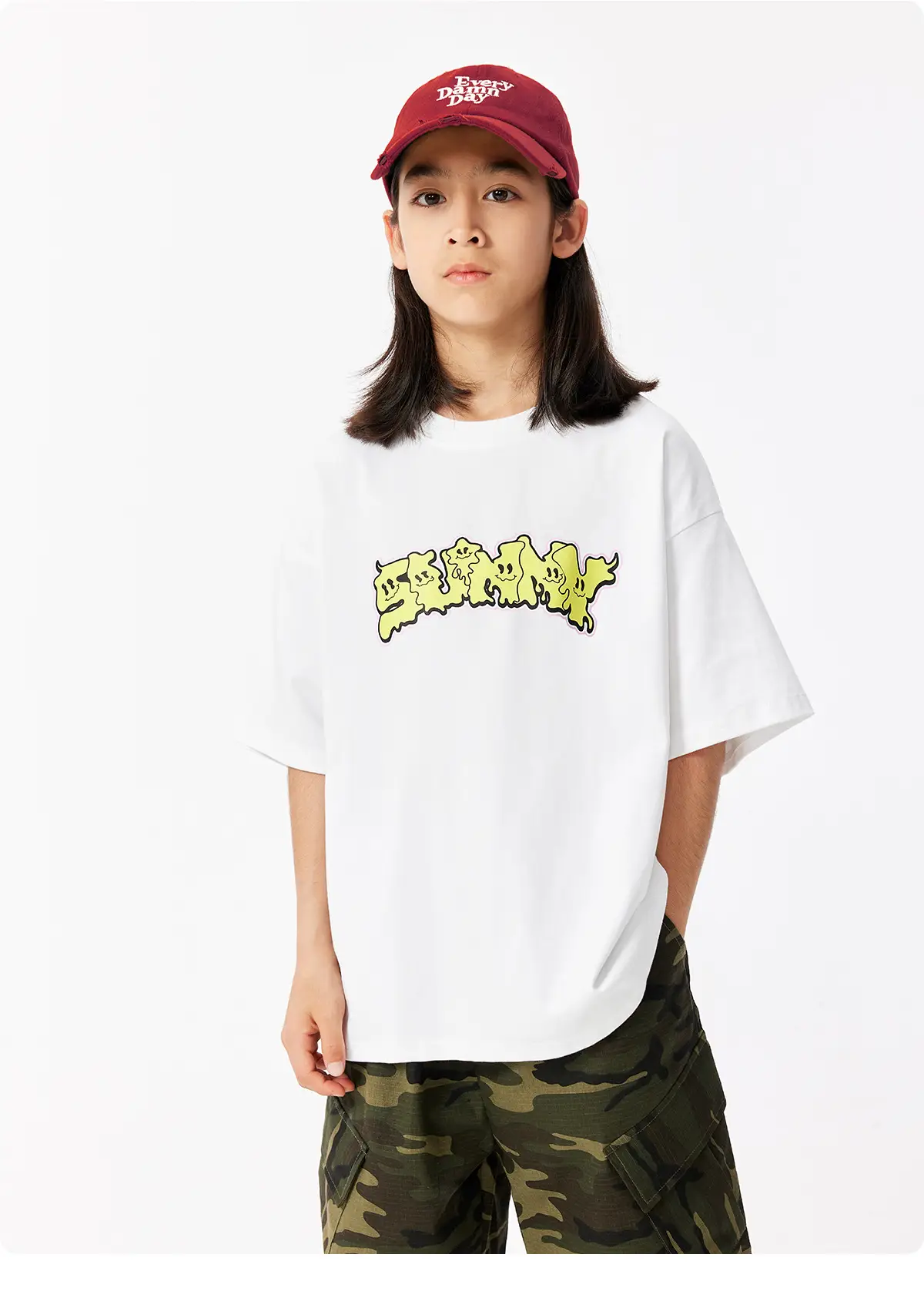 Purple Graphic T-Shirt for Girls Boys Summer Wear — feature 26