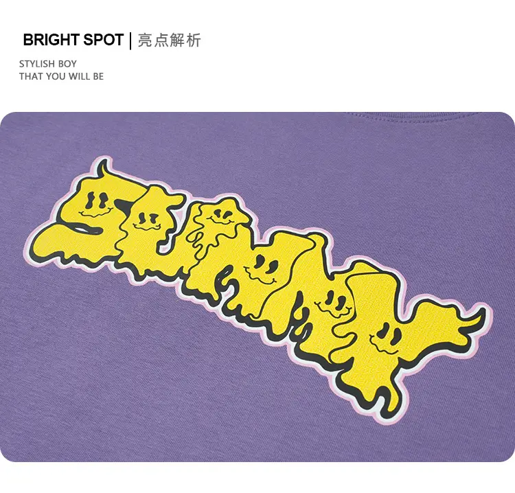 Purple Graphic T-Shirt for Girls Boys Summer Wear — feature 6