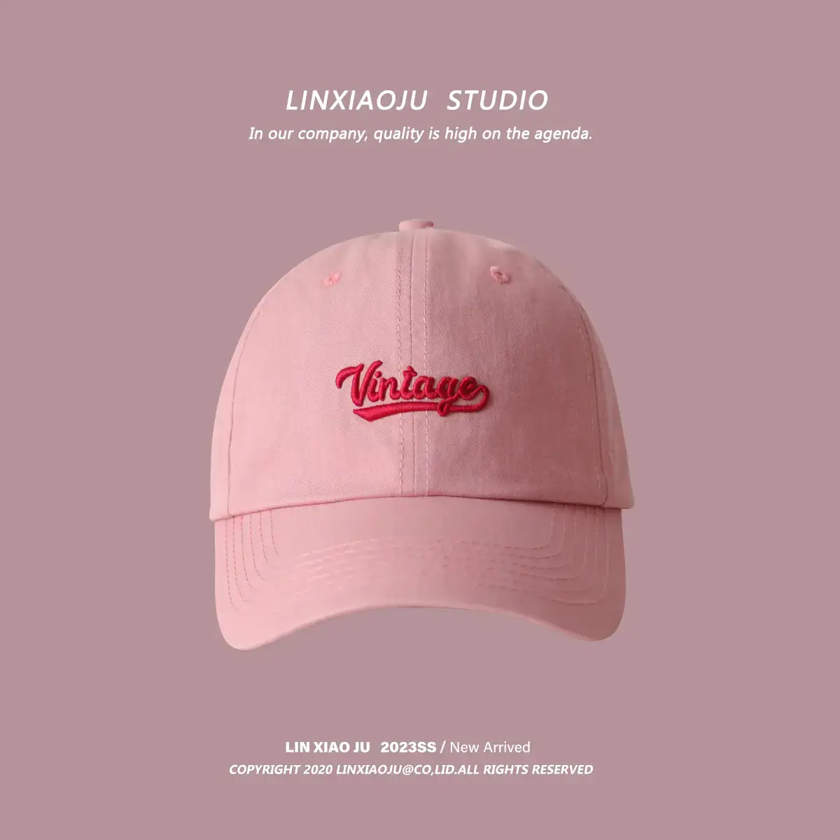 Rose Pink Fisherman Cap for Women Sun Protection - Image 7
