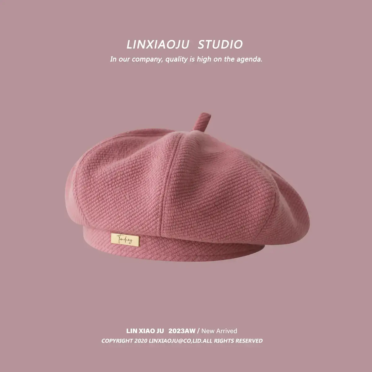 Rose Pink Fisherman Cap for Women Sun Protection - Image 9