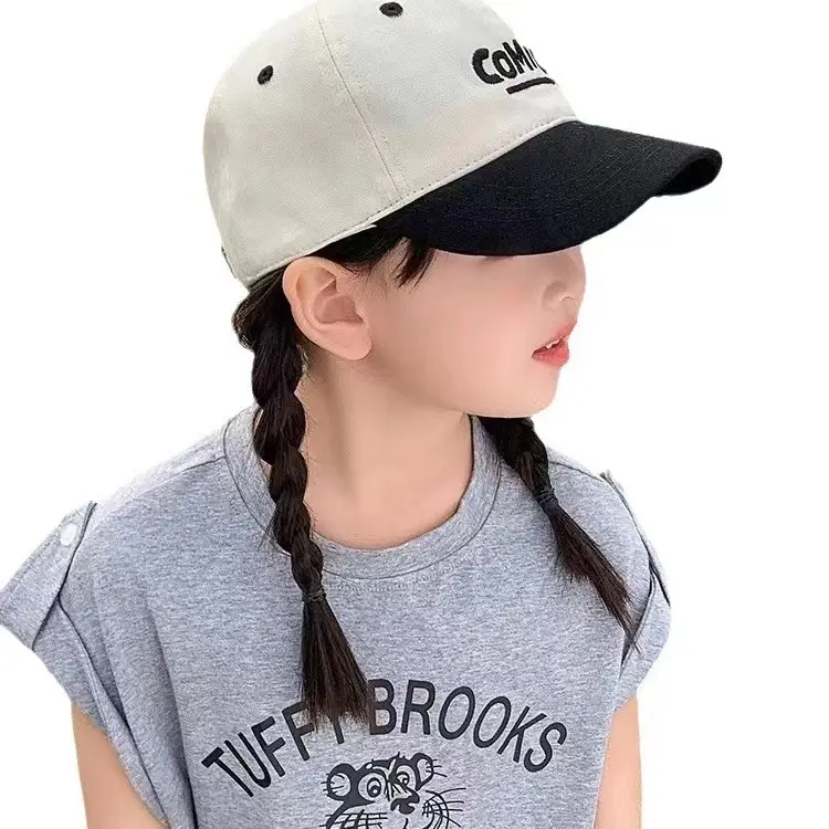 Kids Baseball Cap "TAKE" White Grey 2024 - Image 14