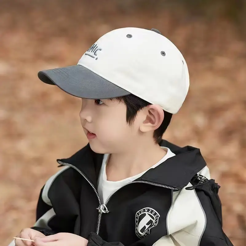 Kids Baseball Cap "TAKE" White Grey 2024 — feature 1