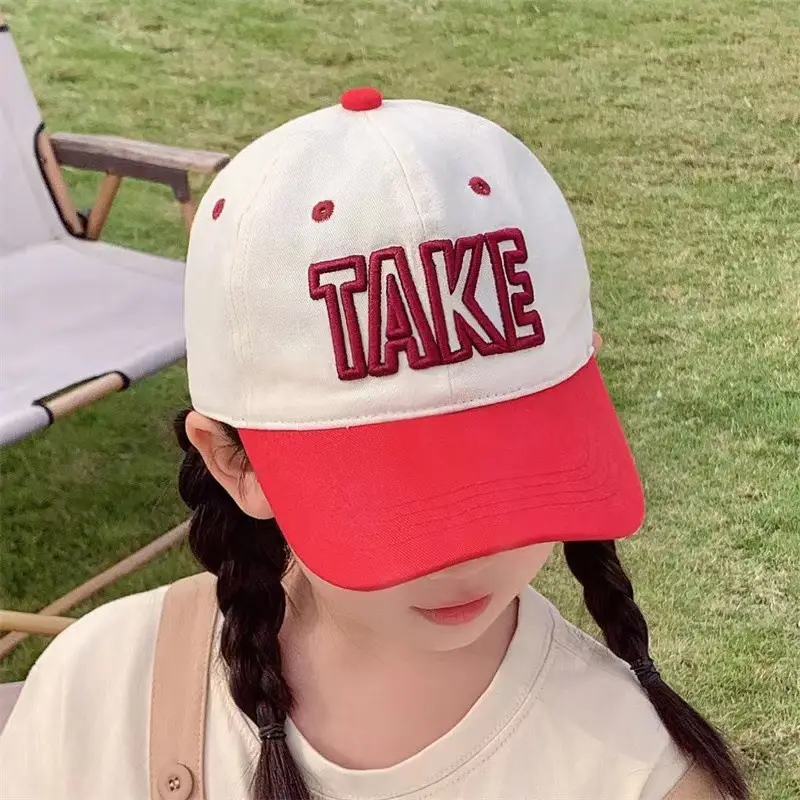 Kids Baseball Cap "TAKE" White Grey 2024 - Image 5