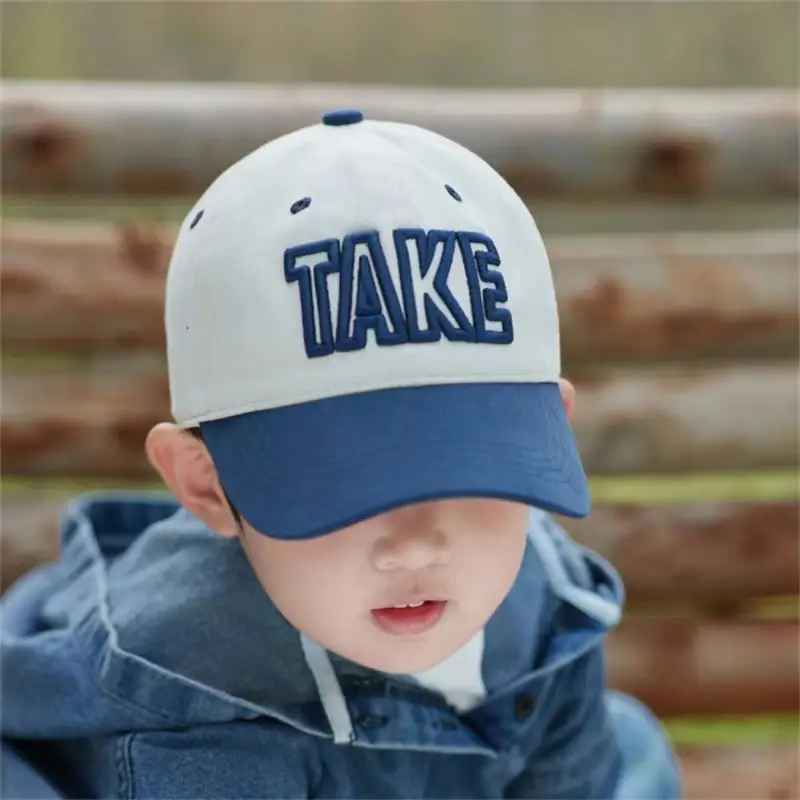 Kids Baseball Cap "TAKE" White Grey 2024 - Image 6