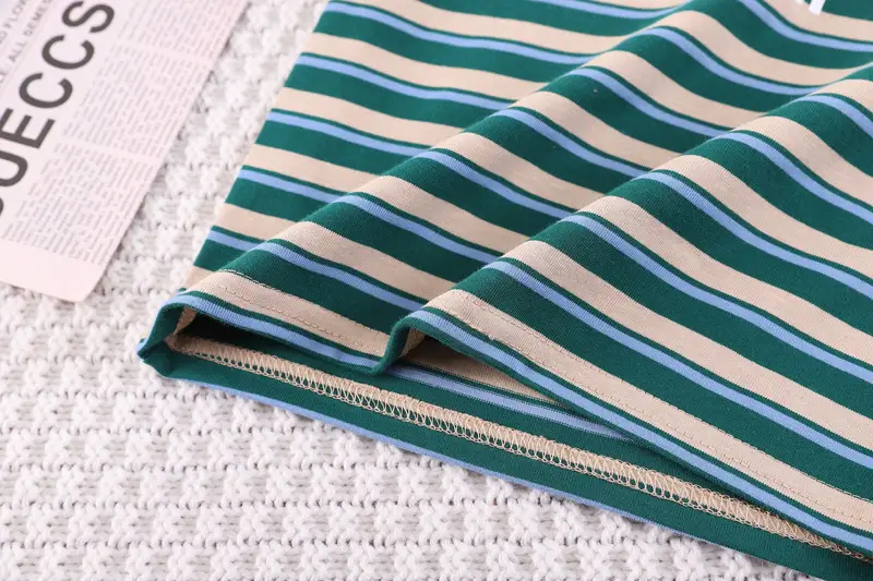 Children Striped Shorts T-Shirt Set Summer 2024 — feature 9