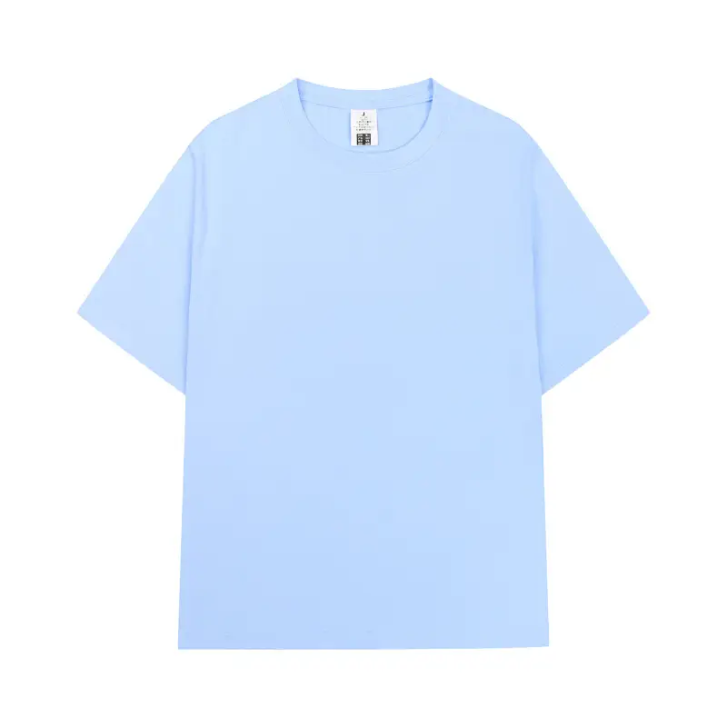 Men Cotton T-Shirt Yellow Short Sleeve Loose Fit - Image 10