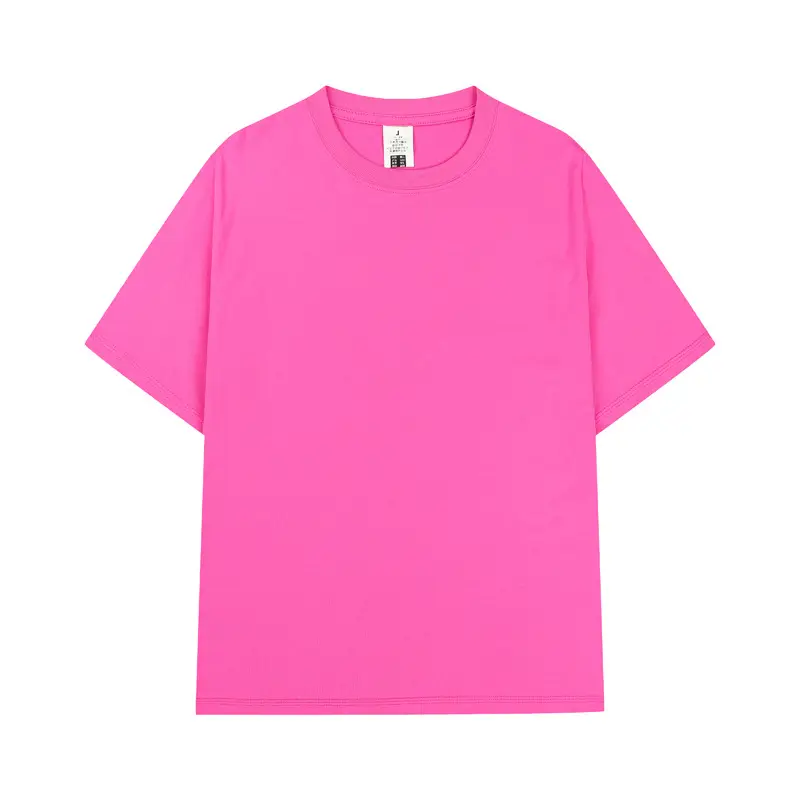 Men Cotton T-Shirt Yellow Short Sleeve Loose Fit - Image 11