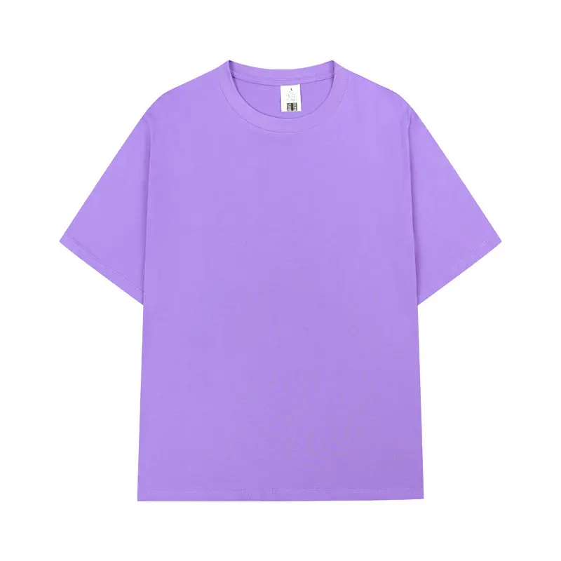 Men Cotton T-Shirt Yellow Short Sleeve Loose Fit - Image 13