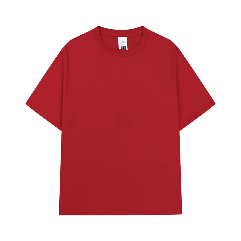Men Cotton T-Shirt Yellow Short Sleeve Loose Fit - Image 15