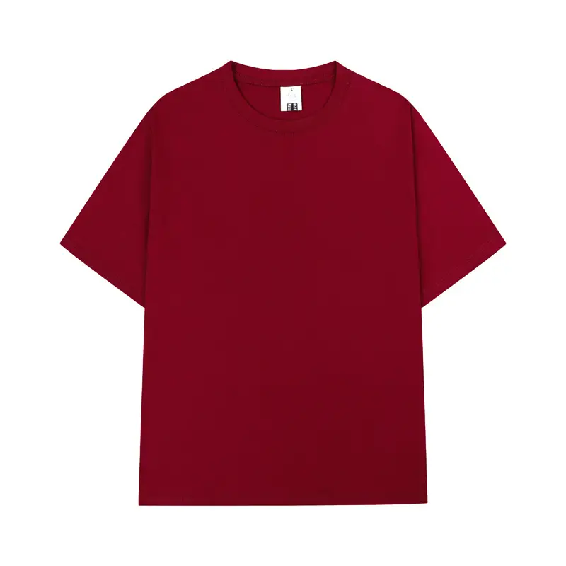 Men Cotton T-Shirt Yellow Short Sleeve Loose Fit - Image 16